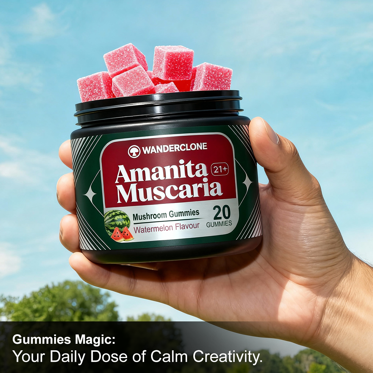 Wanderclone Amanita Muscaria Magic Mushroom Gummies - Watermelon
