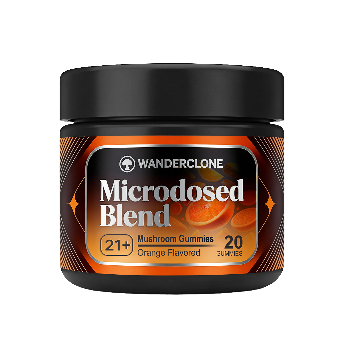 Wanderclone Road Trip - MICRODOSED Gummies + Functional Mushrooms - Orange