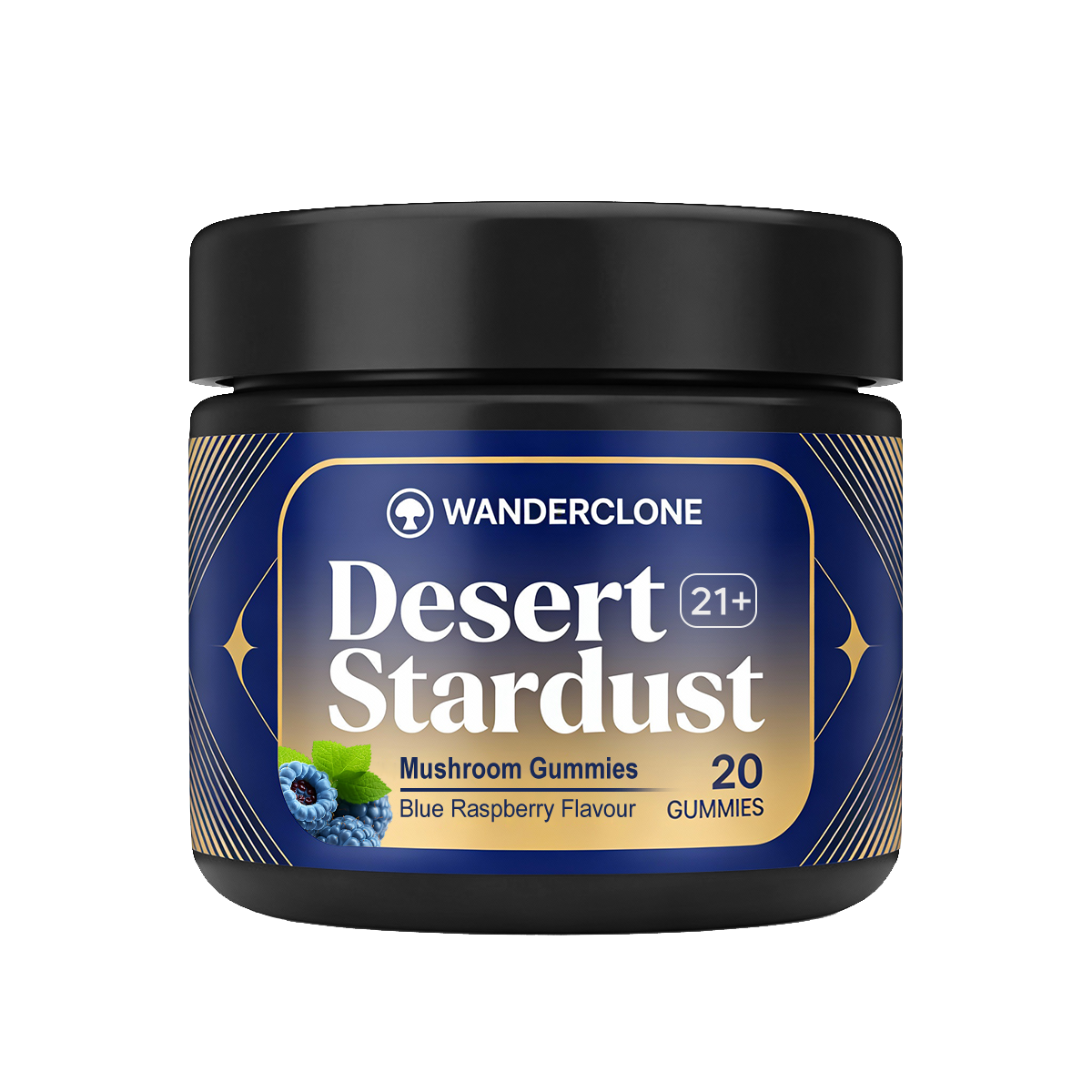 Wanderclone Desert Stardust Mushroom Gummies - Blue Raspberry