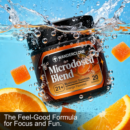 Wanderclone Road Trip - MICRODOSED Gummies + Functional Mushrooms - Orange