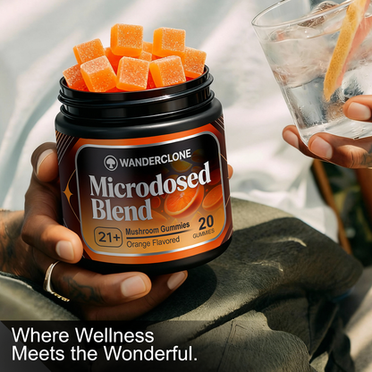 Wanderclone Road Trip - MICRODOSED Gummies + Functional Mushrooms - Orange