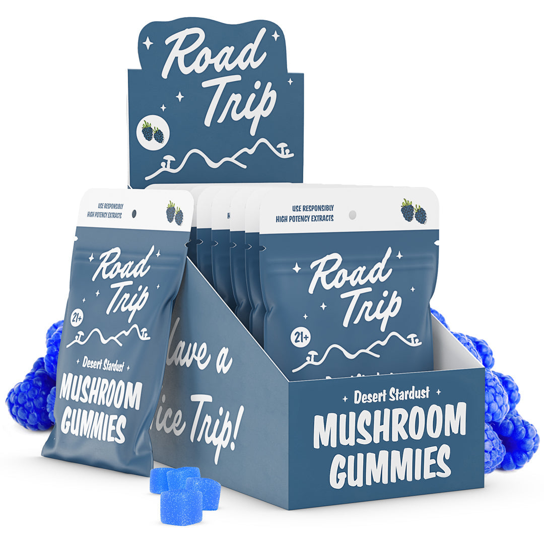 Desert Stardust Mushroom Gummies - Blue Raspberry