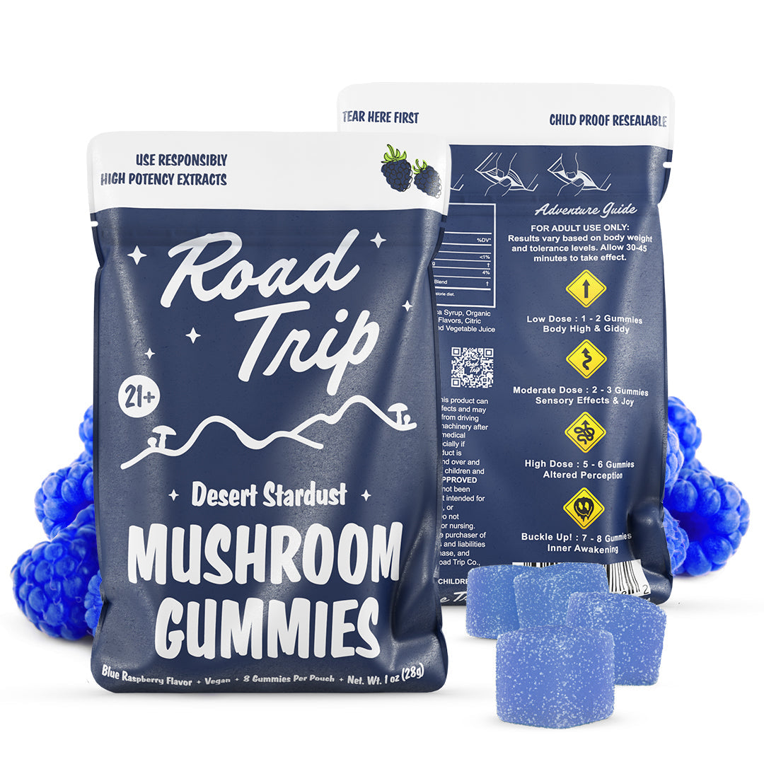 Desert Stardust Mushroom Gummies - Blue Raspberry